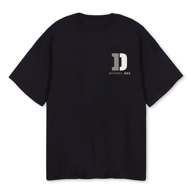 IDTEEONE Black Oversized Tee.