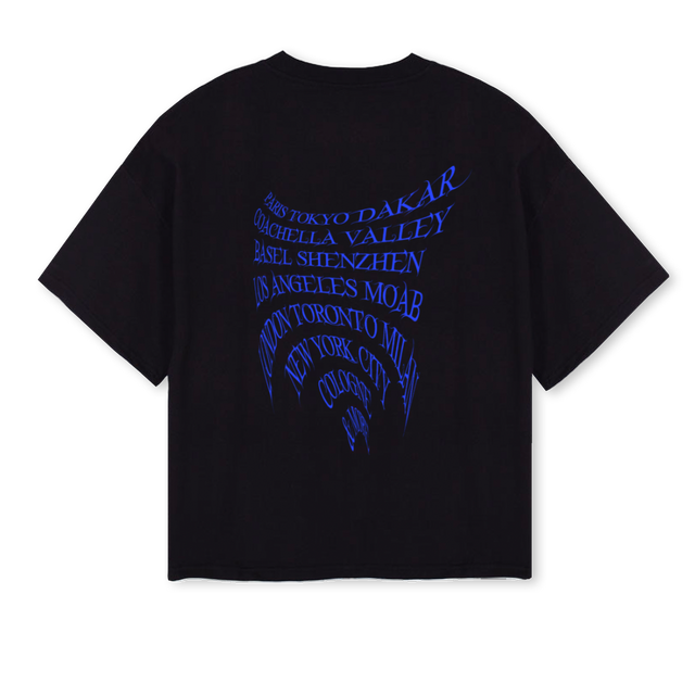 TOURBLUEK Black Oversized Boxy Tee.