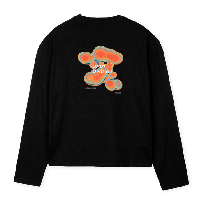 LOTUSORANCH Black Oversized Boxy LS Tee.