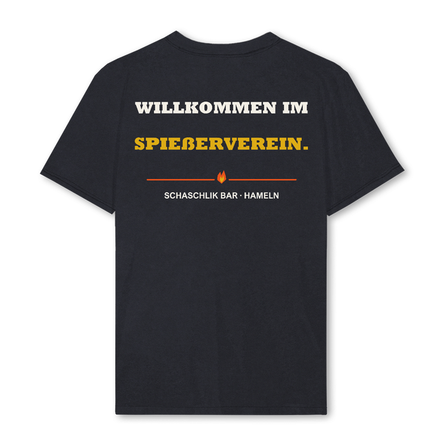 SCHASCHLIKBARTEE Vintage Black Regular Tee.
