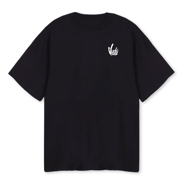 VUDU WORK Black Oversized Tee.