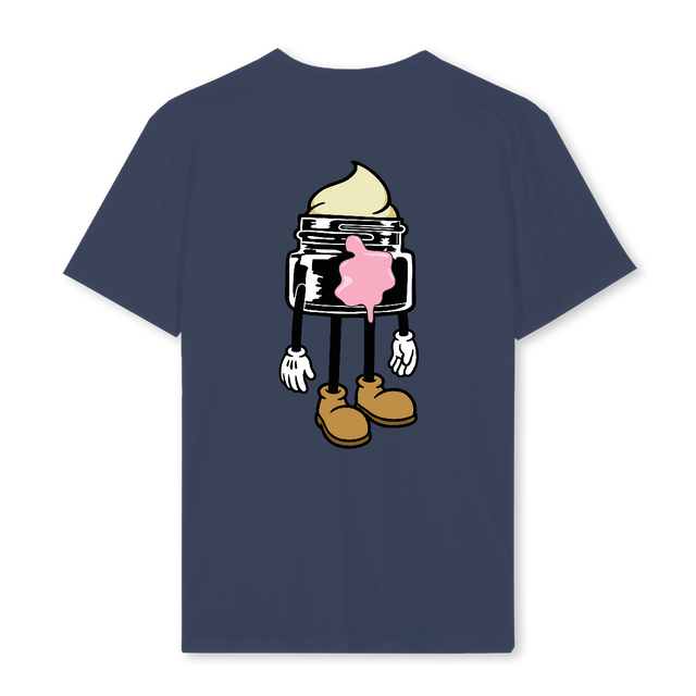 BAZOOKADABBER Navy Blue Regular Tee.