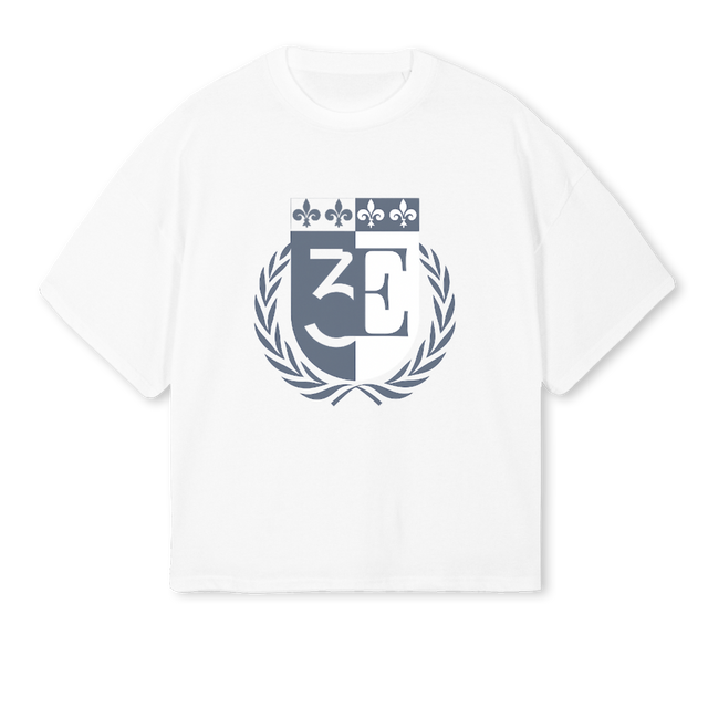 ESCUDO White Oversized Boxy Tee.