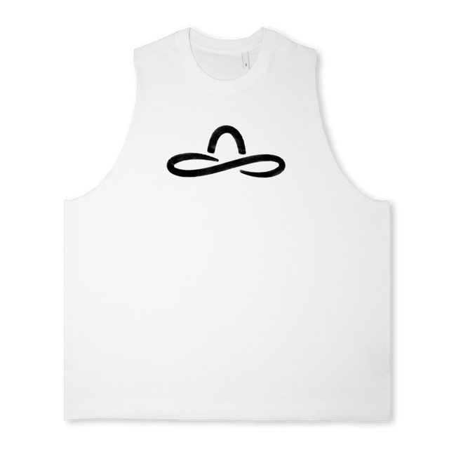 NINETIESKID Bright white Oversized Vest.