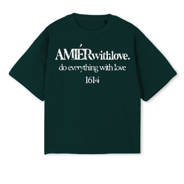 ONESIXFOURETEE Wild Green Oversized Boxy Tee.