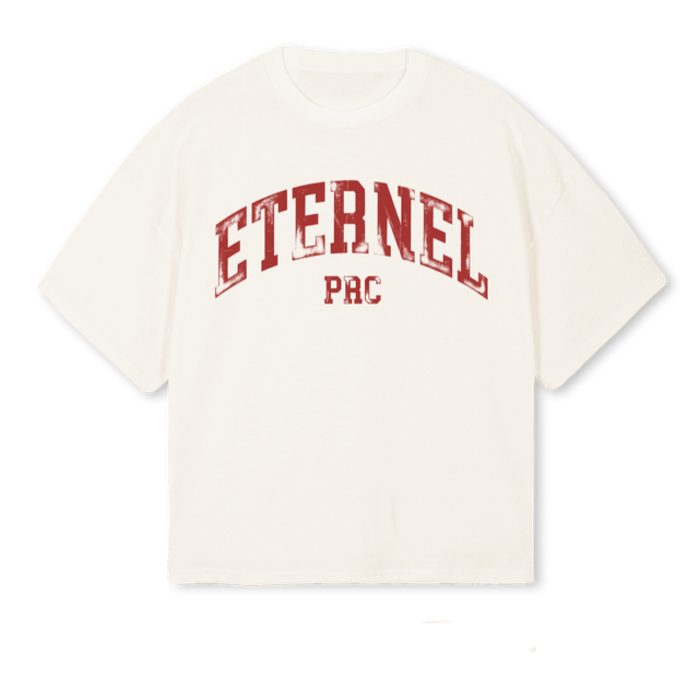 ETERNEL ETE Vintage White Oversized Boxy Tee.