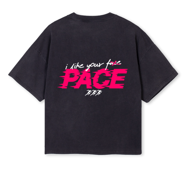 DIFFILIKEYOURPACEBP Vintage Black Oversized Boxy Tee.
