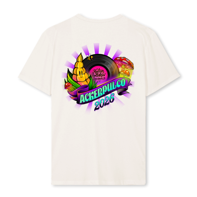 ACKERPULCOSHIRTWHITE Vintage White Regular Tee.