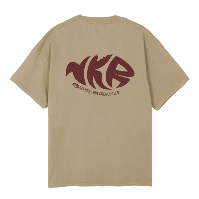 RASPA GRANATE Vintage Dune Oversized Tee.