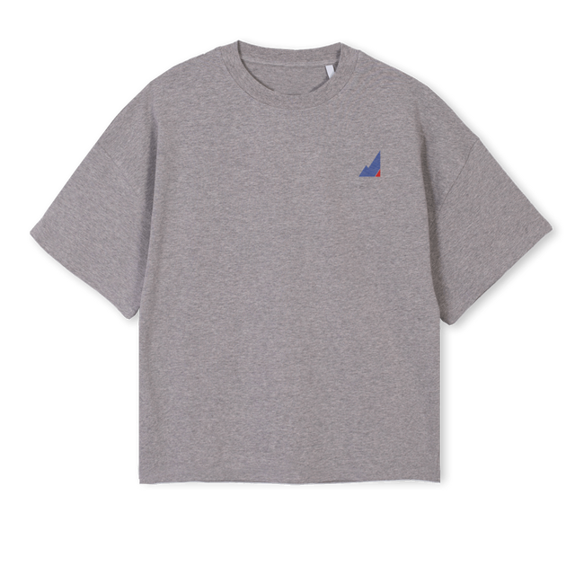 ILLU Grey Marl Oversized Boxy Tee.