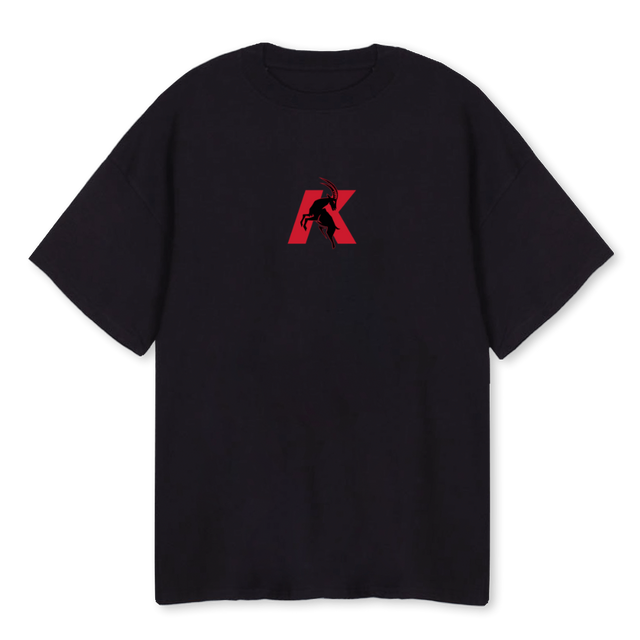 KLAUSEN SIX Black Oversized Tee.