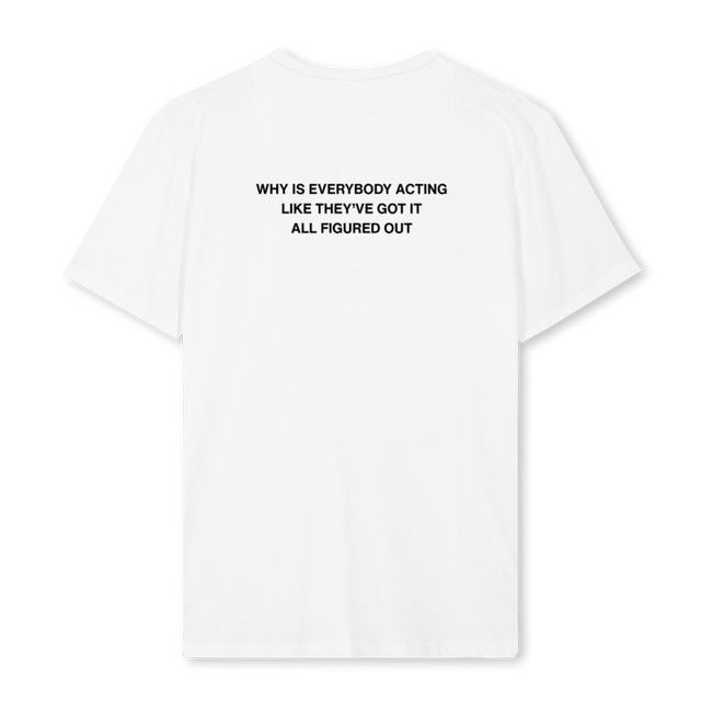 FIGUREDOUT White Regular Tee.