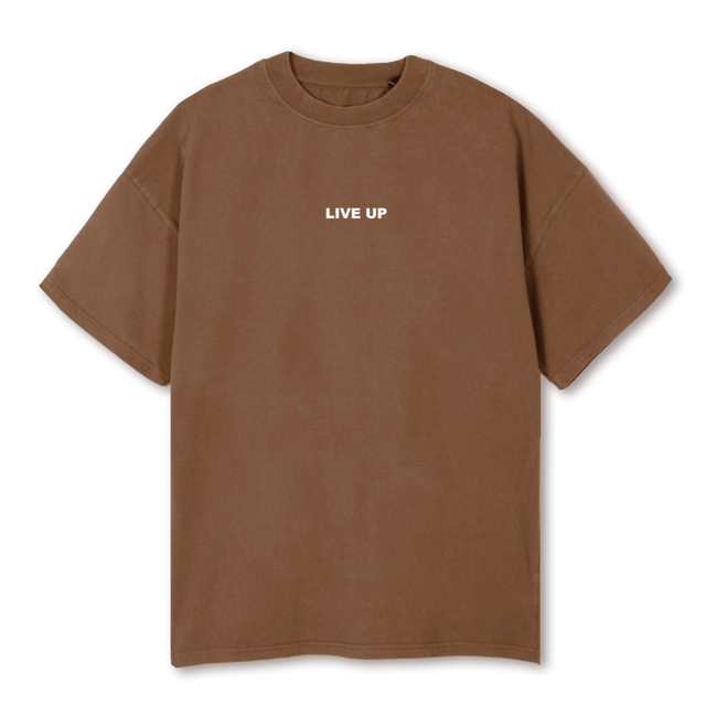 BROWNY LVP Vintage Tan Oversized Tee.