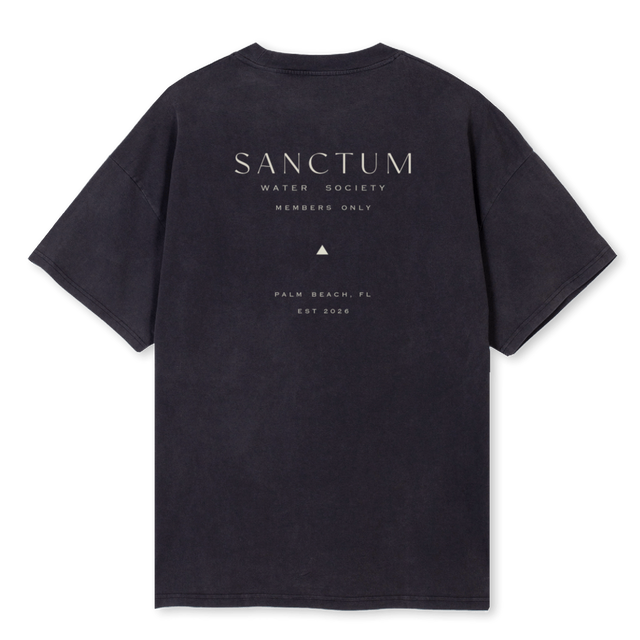 SANCTUM_VB Vintage Black Oversized Tee.