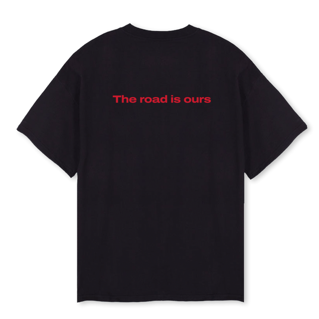 KLAUSEN NEUN Black Oversized Tee.