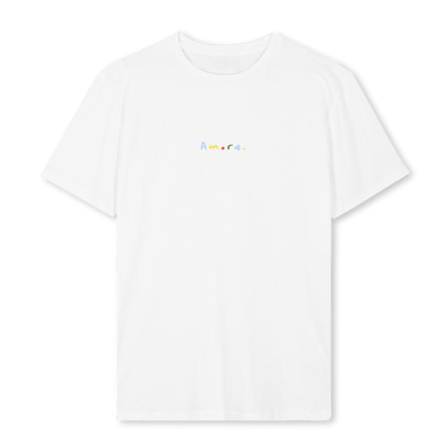 AMORE MULTI White Regular Tee.