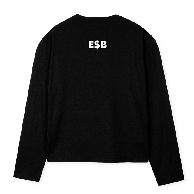 ESB Black Oversized Boxy LS Tee.