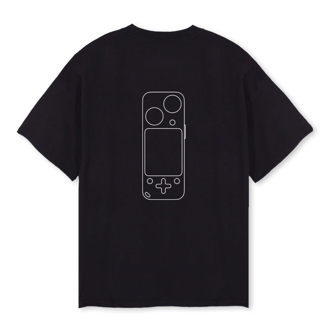 CINEGEARTEEL Black Oversized Tee.