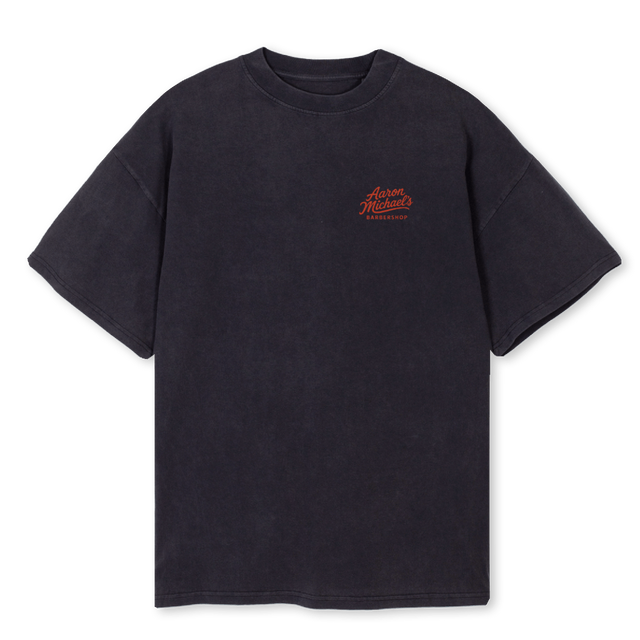 AARONMDONUT Vintage Black Oversized Tee.