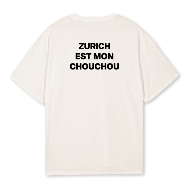 MONCHOUCHOUTWO Vintage White Oversized Tee.
