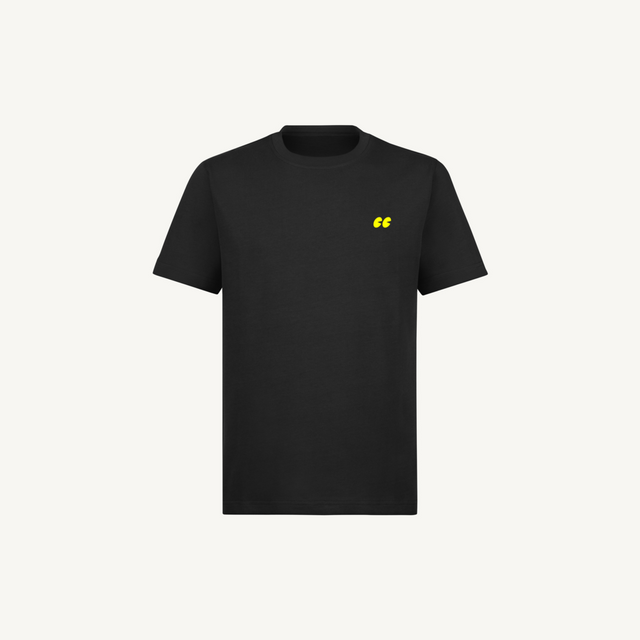 CC-icon-yellow_B Black Regular Tee.