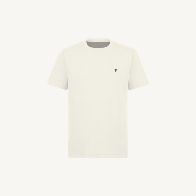 1.VERDI-NW-BASICLOGO Vintage White Regular Tee.