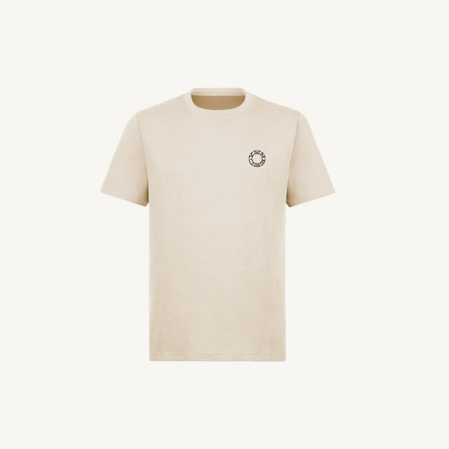 Embroidered logo_N Natural Regular Tee.