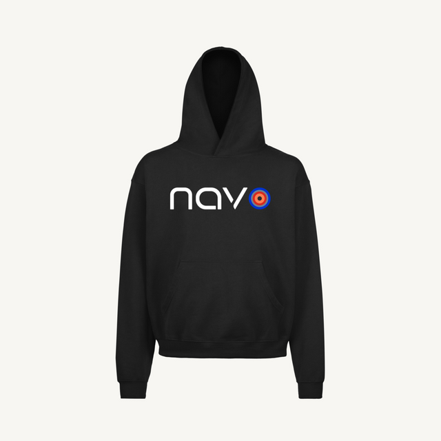 PinkHoodiem_B Black Oversized Hoodie.