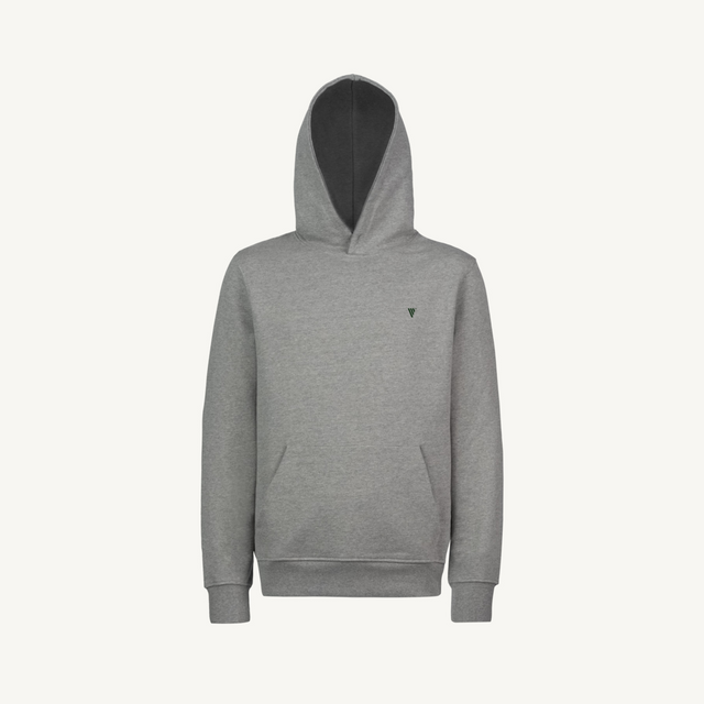 8.VERDI-GREY-HDYLGO Grey Marl Regular Hoodie.