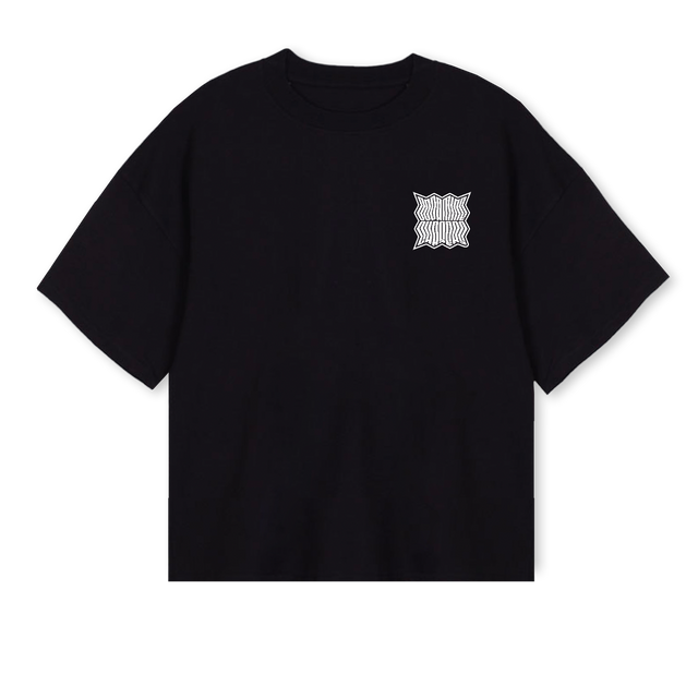 DCDS MUSTER ZWEI Black Oversized Boxy Tee.