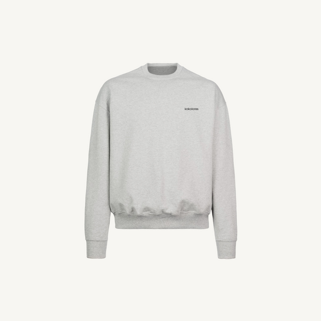 Sweater kokolores Light Grey Marl Oversized Crewneck Sweater.