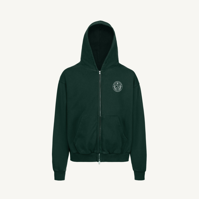 Jules_hoodie Wild Green Oversized Zipped Hoodie.