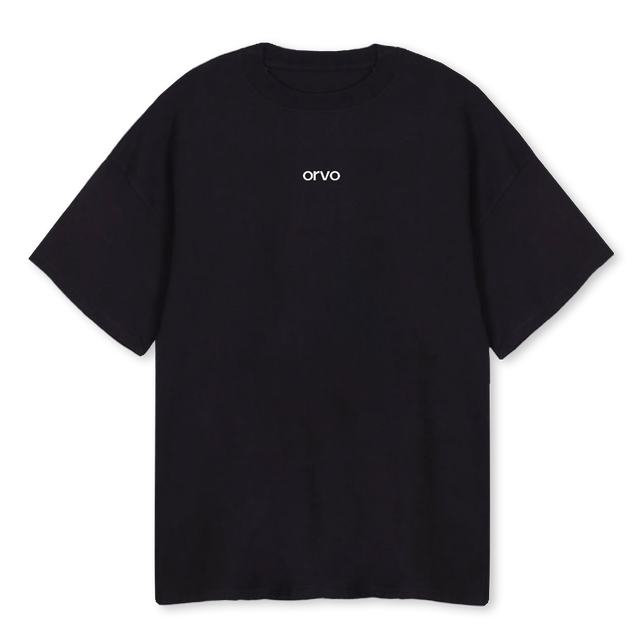 VOLUMEONE Black Oversized Tee.