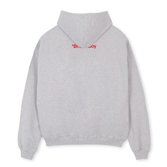 CRUISINGHOODIEGREY Light Grey Marl Oversized Hoodie.