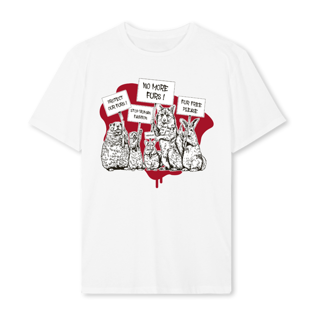 NOFURSWHITE White Regular Tee.