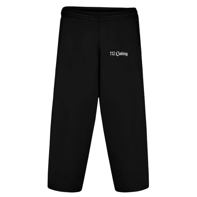 XTRABAGGY  Black Straight-Leg Baggy Sweatpants.