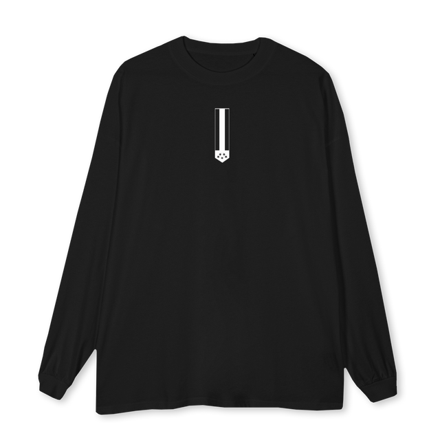 HIGHWAYFLAGLONG Black Oversized LS Tee.