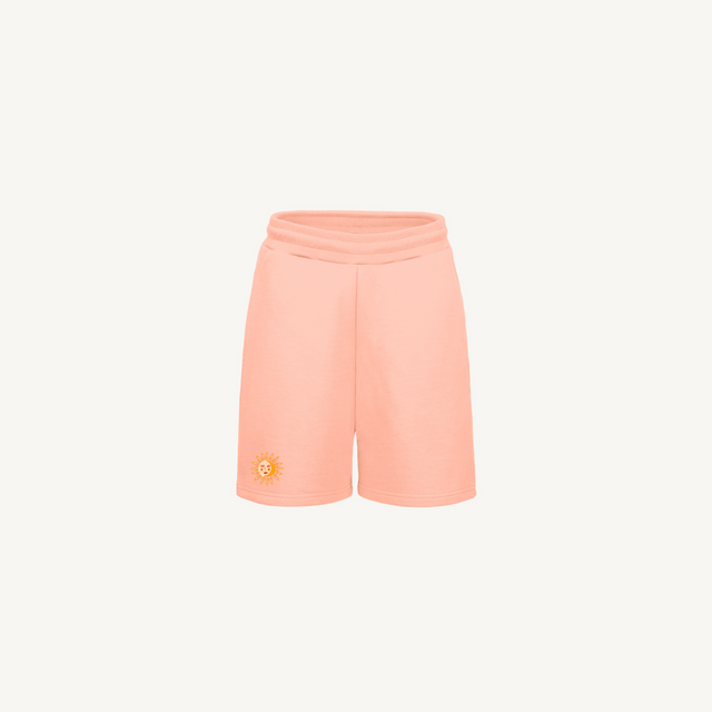 SUNEMBROSHORTSPINK Pink Clay Relaxed Sweatshorts.