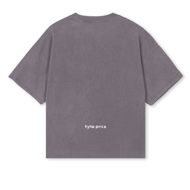KP AGIN Pigment Grey Oversized Boxy Tee.
