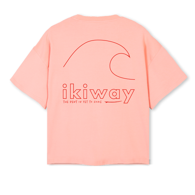 WAVE OBOXTEE PINKCLA Pink Clay Oversized Boxy Tee.