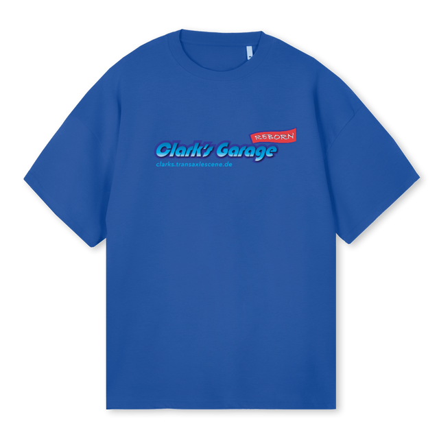 CLARKS REBORN Cobalt Blue Oversized Tee.