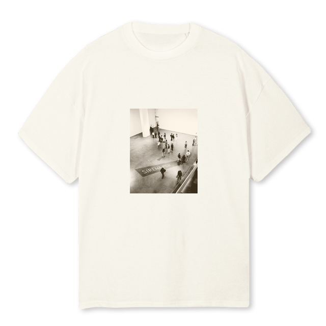 CREAMOVER Cream Oversized Tee.
