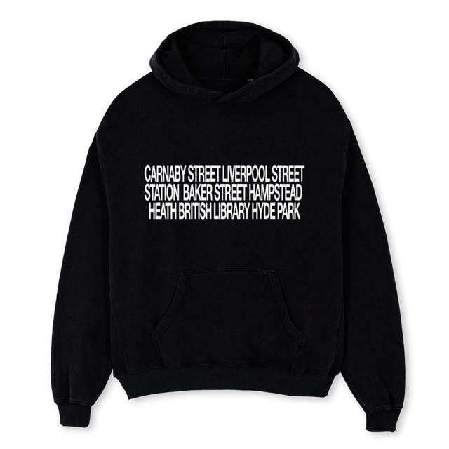 CRUISINGHOODIE Black Oversized Hoodie.