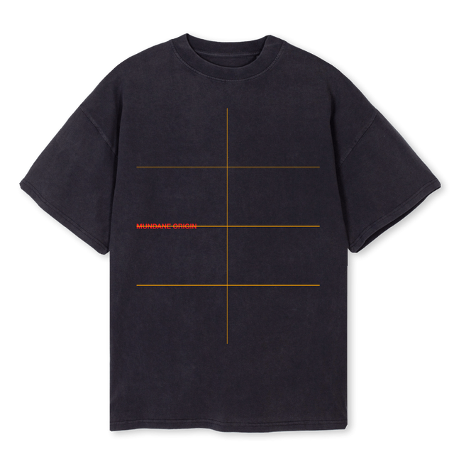 STAIRCASETEE Vintage Black Oversized Tee.