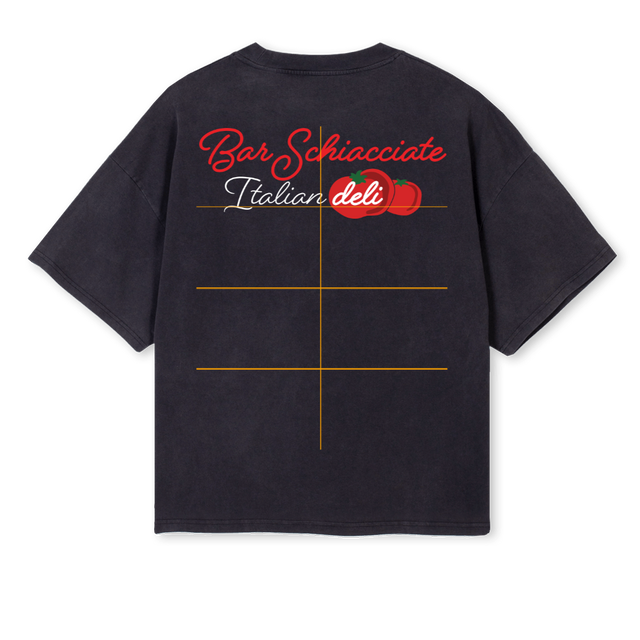 BARSCHIABOXYPERSONAL Vintage Black Oversized Boxy Tee.