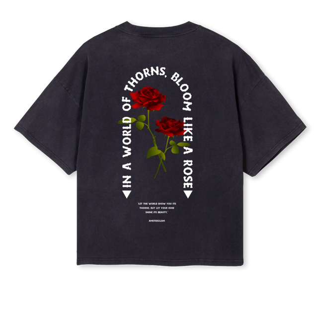 THRONES Vintage Black Oversized Boxy Tee.