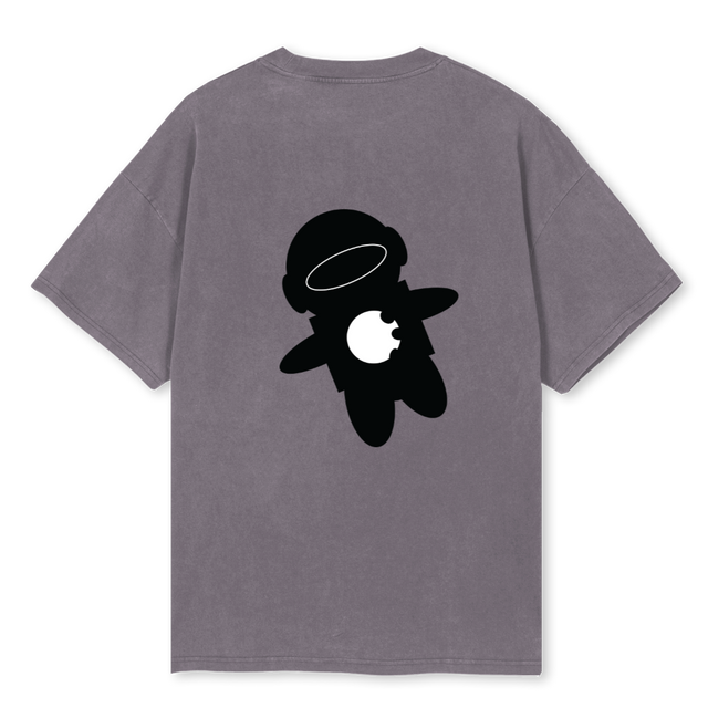 PLUTOPIGMENTGREY Pigment Grey Oversized Tee.