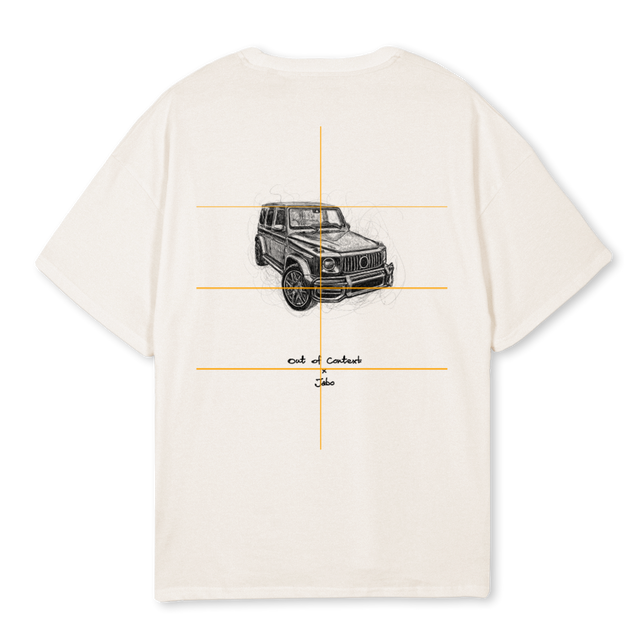 GWAGONBACKBP Vintage White Oversized Tee.