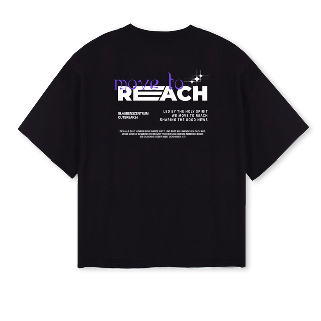 OUTBREAKTEE Black Oversized Boxy Tee.