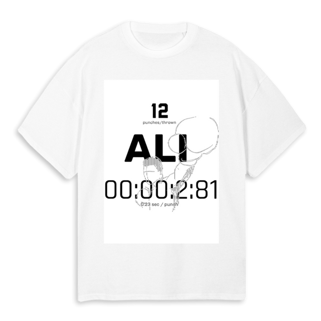 SPEED White Oversized Tee.